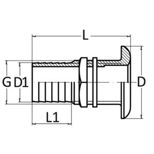 Borddurchlass Messing 2½" × 70 mm – Marine Infinite Shop
