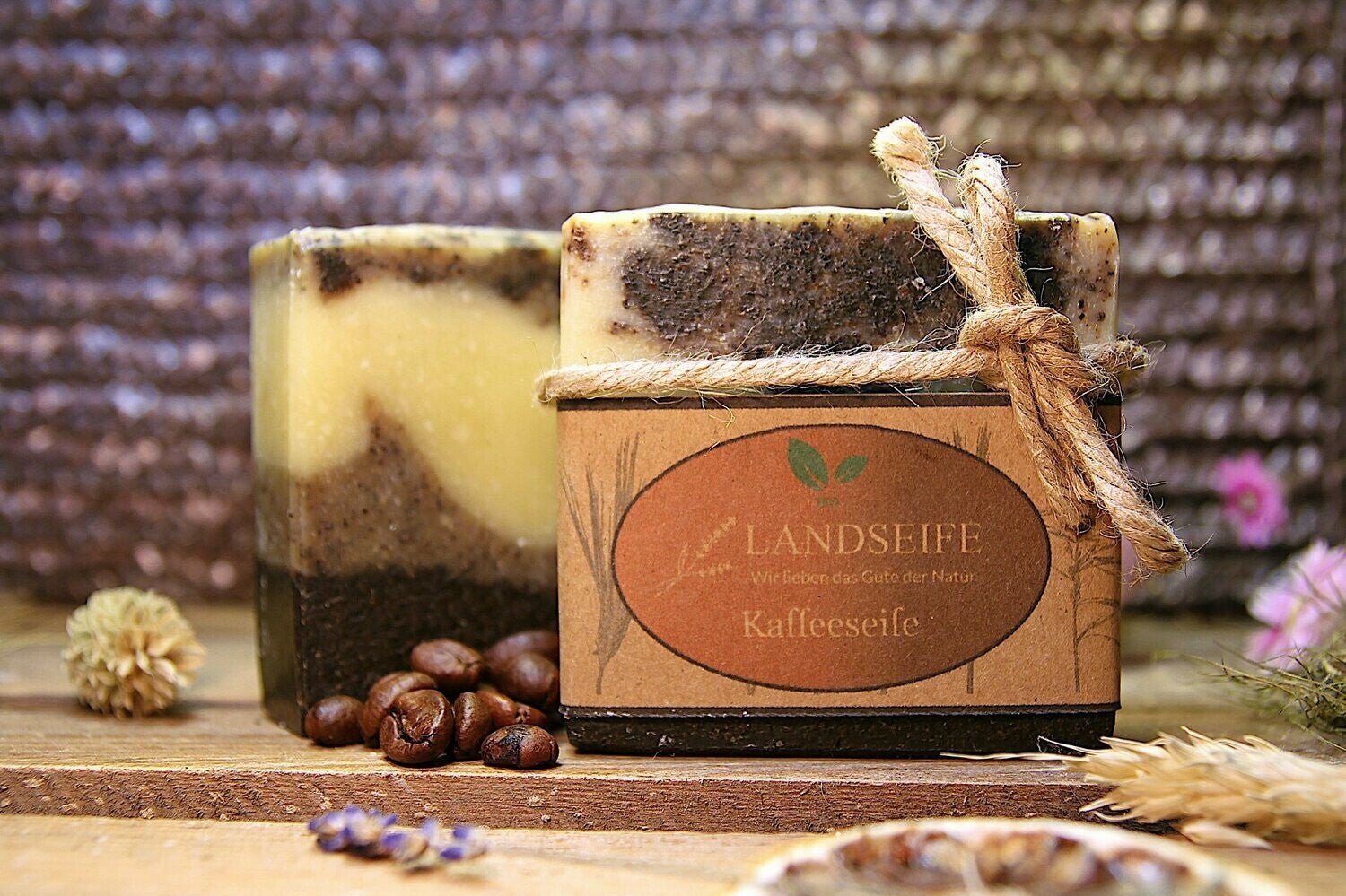 Organic coffee soap - nourishing kitchen soap against odors