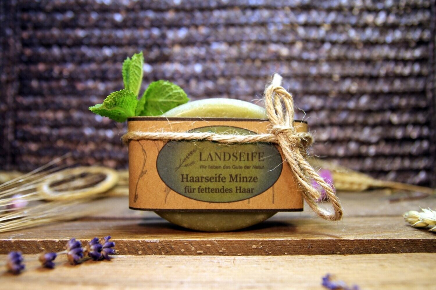 Bio Haarseife Minze - Für fettendes Haar
