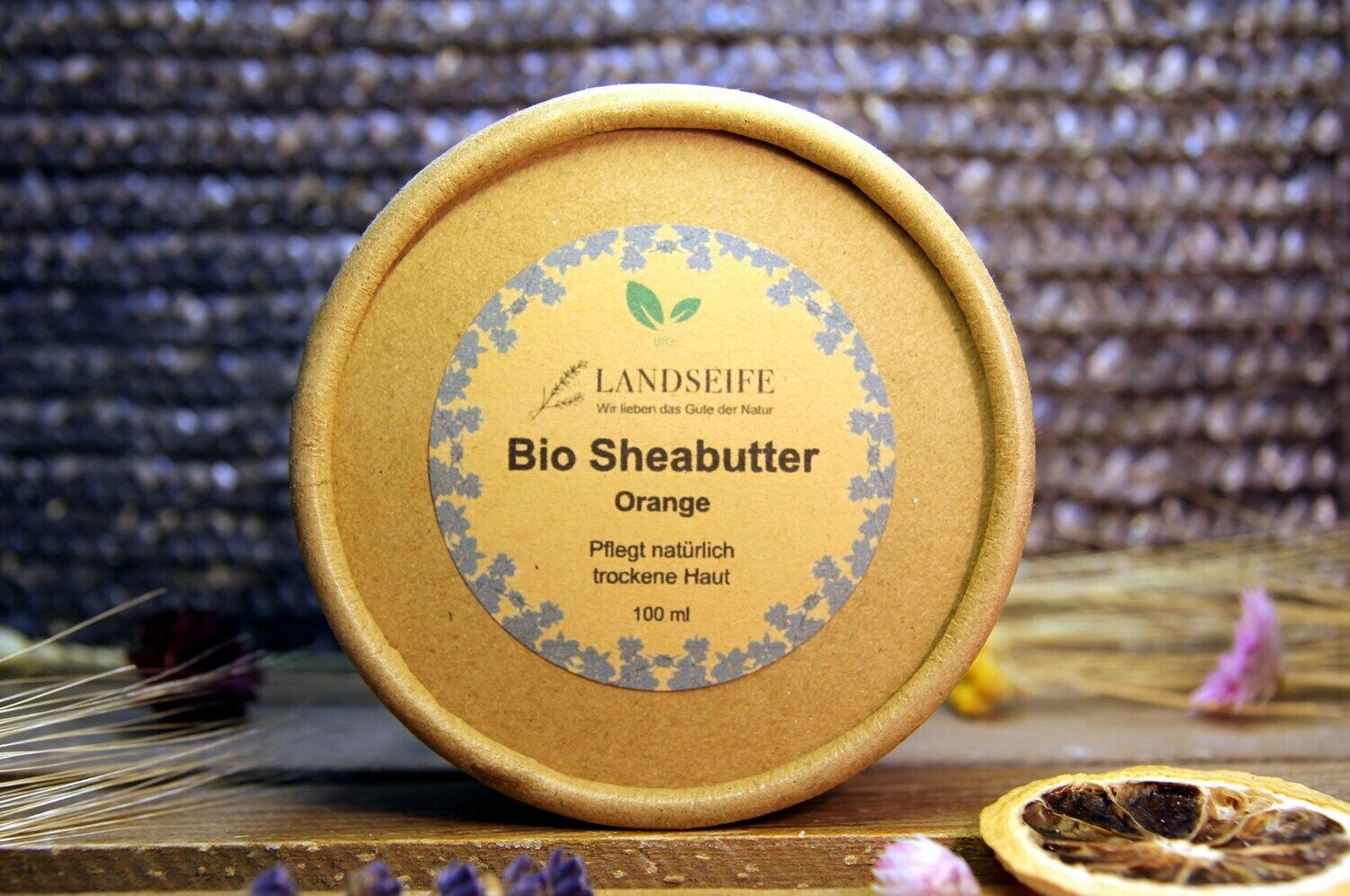Organic Shea Butter Orange - natural skin care with orange scent