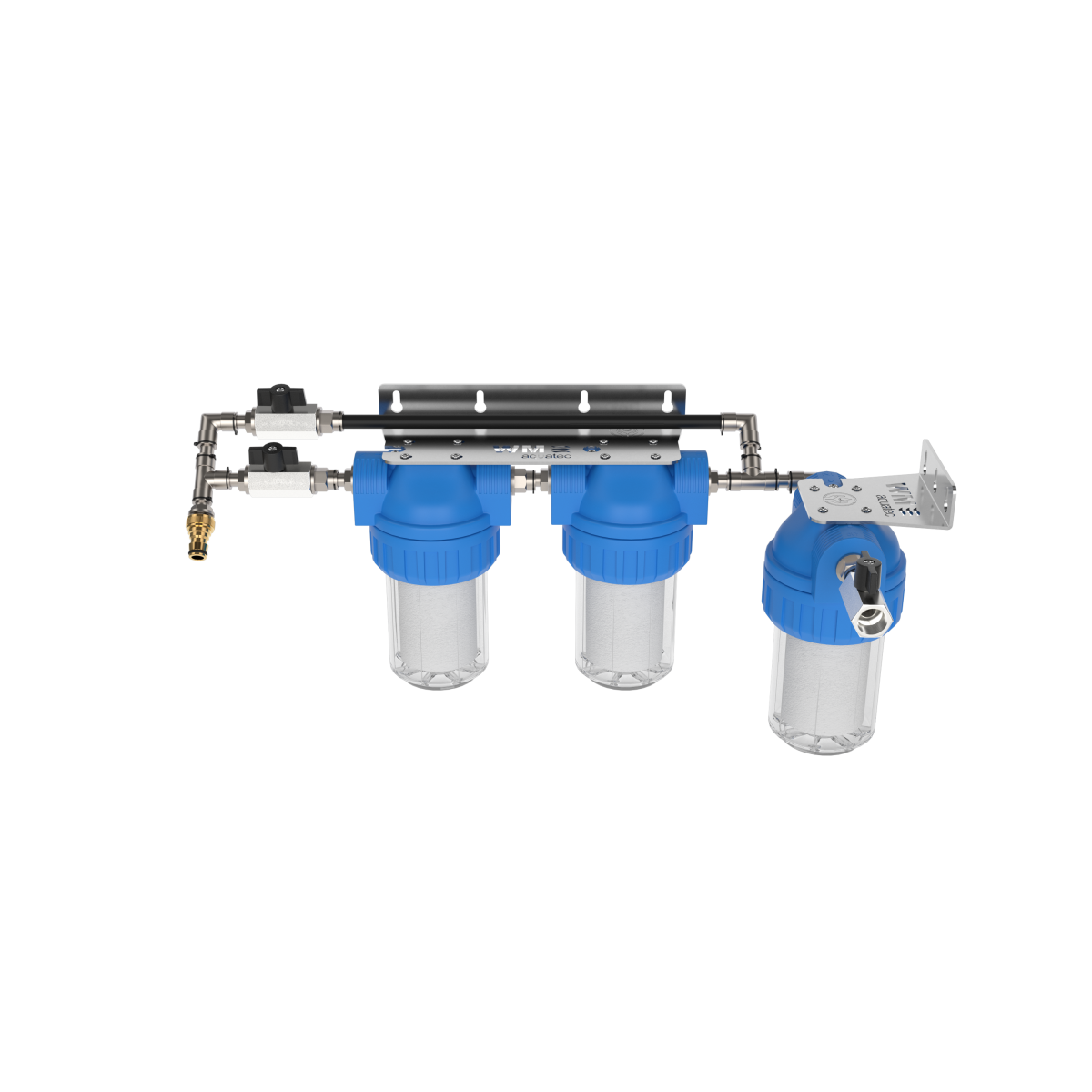 3-stufige Kaskadenfiltration mit Bypass (Größe S) 90° – Marine Infinite Shop