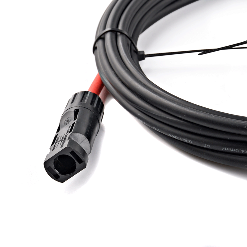 WATTSTUNDE® Solaranschlusskabel 2x6 mm² Typ-MC4/Aderendhülse 10 m schwarz