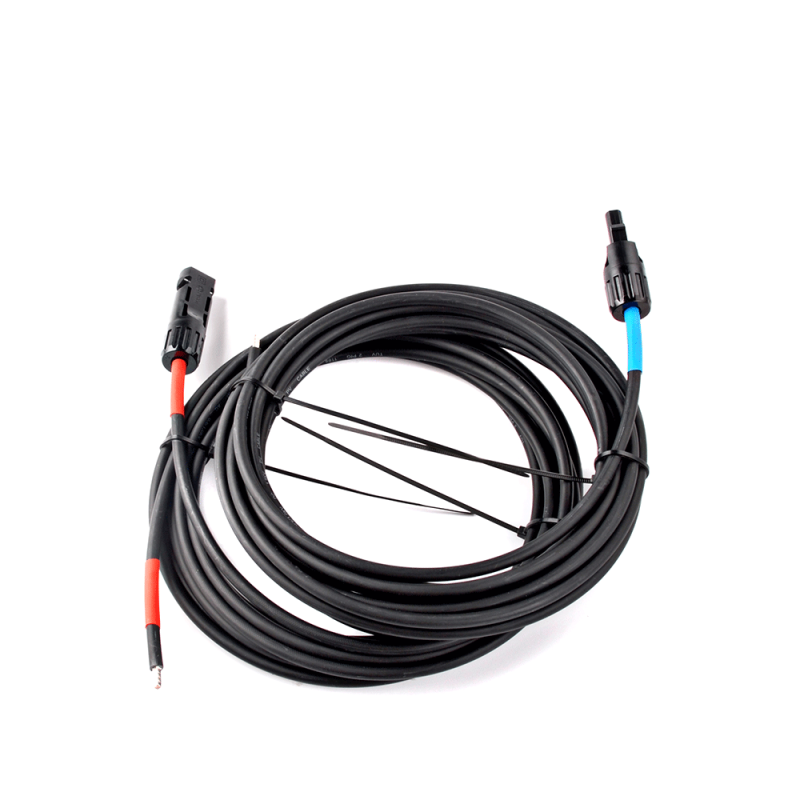 WATTSTUNDE® Solaranschlusskabel 2x6 mm² Typ-MC4/Aderendhülse 10 m schwarz
