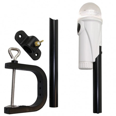 LED-Akku-Positionsleuchte weiß mit Super-Saugfuß Höhe 380mm – Marine Infinite Shop