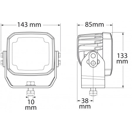 HELLA LED-Flutlicht RokLUME 280 12/24V 56W breit strahlend, schwarz – Marine Infinite Shop