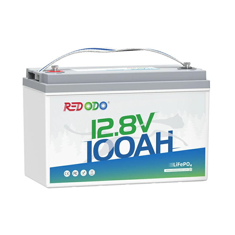 Redodo LiFePO4 12V 100Ah Batterie Akku BMS