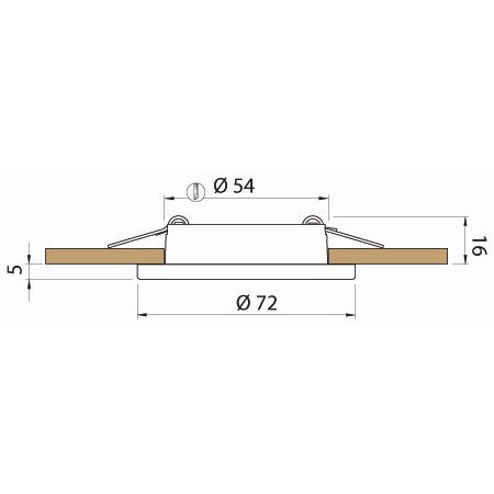 QUICK LED-Deckenleuchte Club TED C A4 12/24V 72mm, warmweiß, matt – Marine Infinite Shop