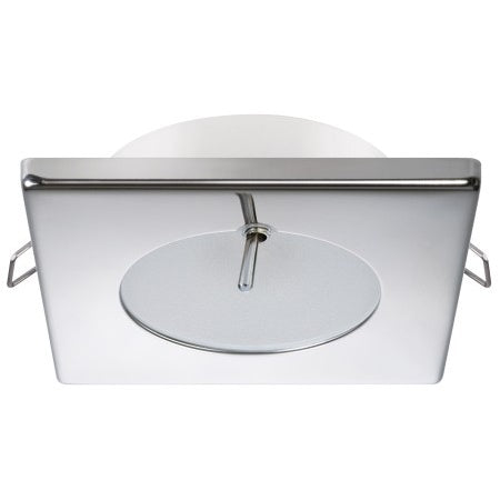 QUICK LED-Deckenleuchte Bryan CS A4 12/24V 72x72mm, warmweiß, poliert – Marine Infinite Shop