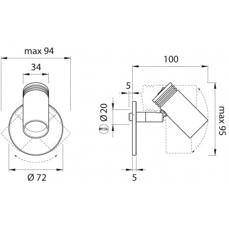 QUICK LED-Leseleuchte Jacob A4/Alu/Cr 12/24V warmweiß – Marine Infinite Shop