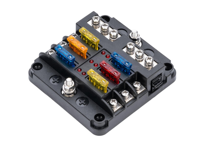 ATO Sicherungsbox mit LED-Indikator / 6-fach – Marine Infinite Shop