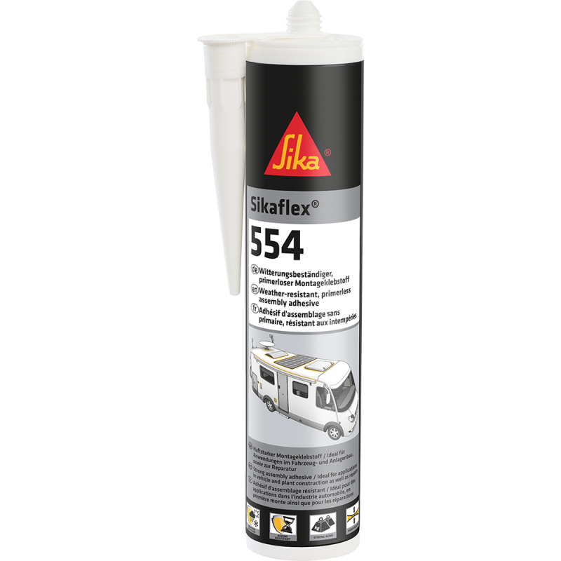 Sikaflex 554 (Sika 252i Nachfolger) 300 ml Konstruktionskleber schwarz – Marine Infinite Shop