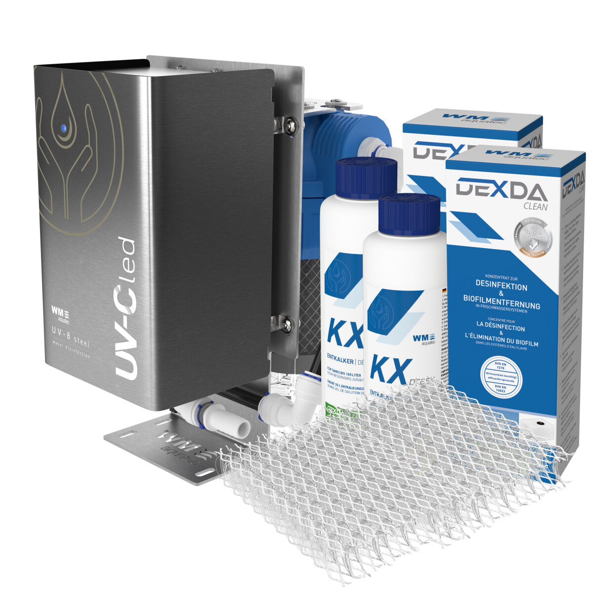 UV-8 steel Komplett-Lösung Wasserhygiene für Tanks bis 320 Liter (*) – Marine Infinite Shop