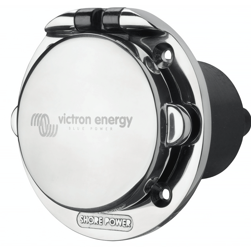 Victron 16A 250 V Edelstahl Landstrom Einbau-Steckdose mit Abdeckung – Marine Infinite Shop