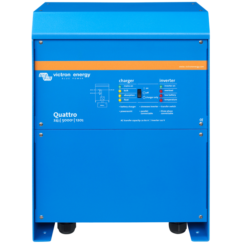 Victron Quattro 24/5000/120 Wechselrichter 4000W und Ladegerät 24V – Marine Infinite Shop (1/3)