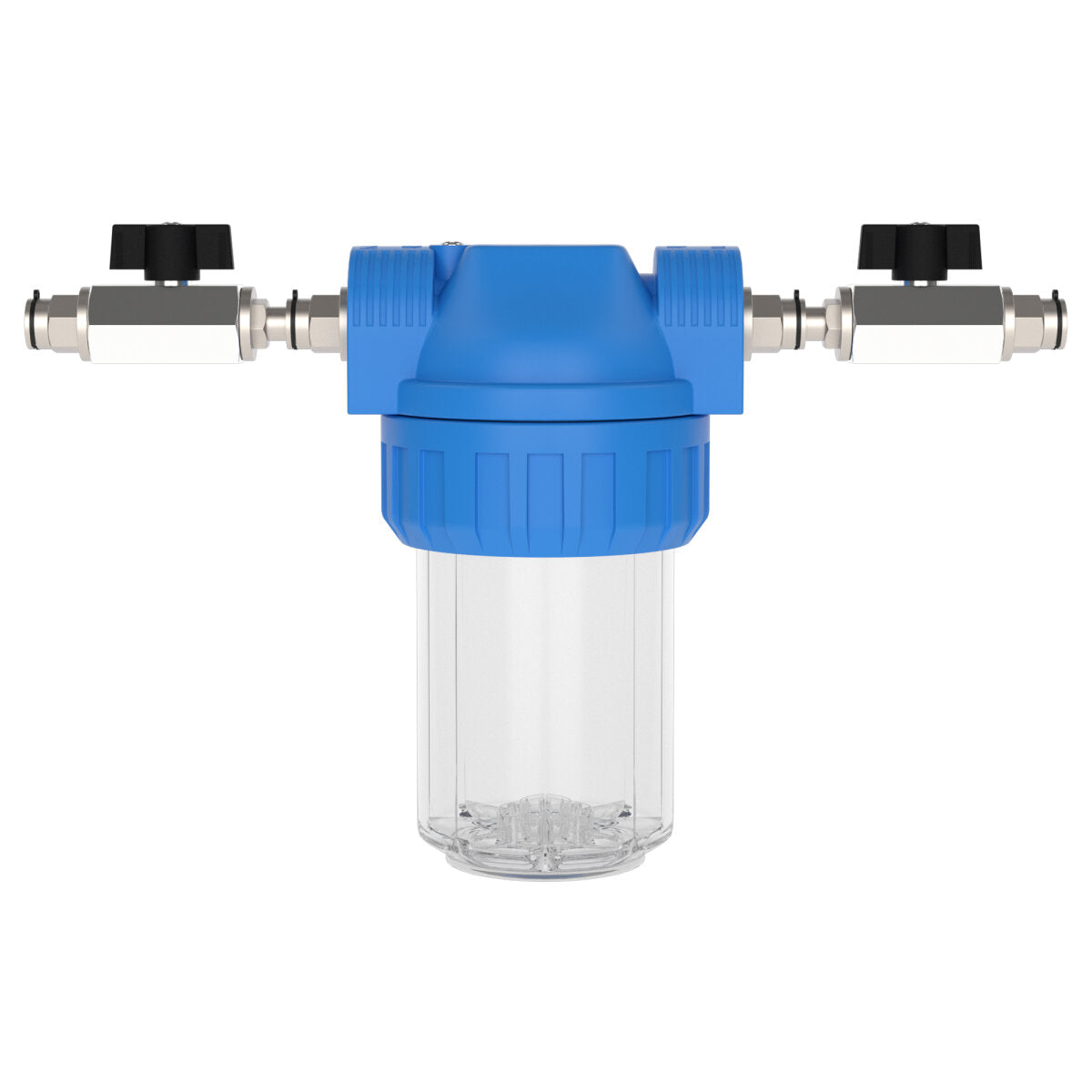 Wasserfilter-Gehäuse (Größe S) mit Anschluss Steckverbinder (12 mm) und Absperrhahn – Marine Infinite Shop