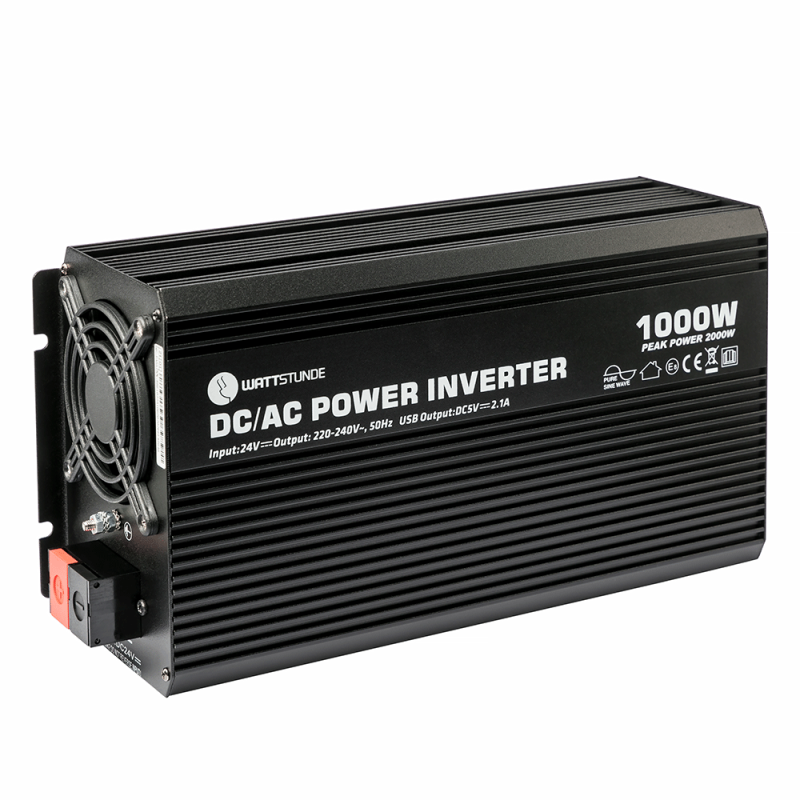 WATTSTUNDE® 1000W / 2000W 24V sine wave voltage converter WS24/1000SI