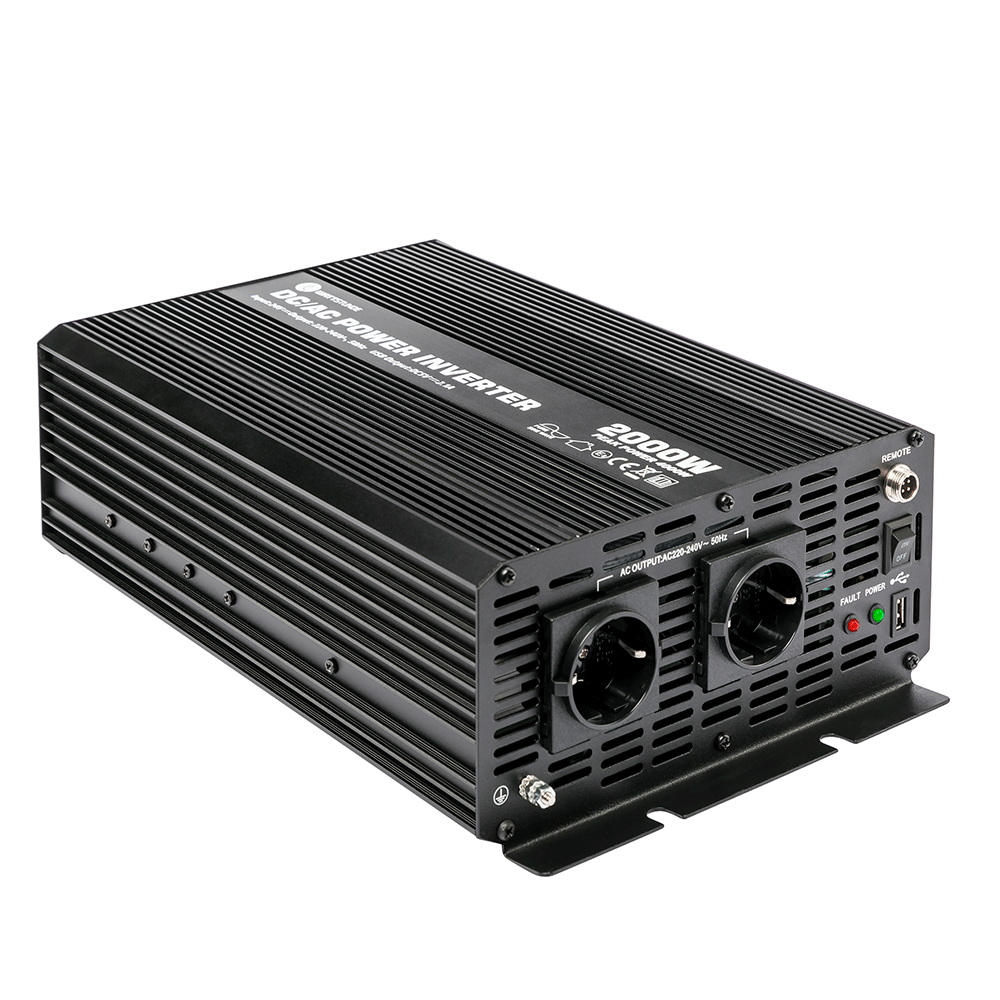 WATTSTUNDE® 2000 W / 4000 W 24 V Sinus Spannungswandler WS24/2000SI