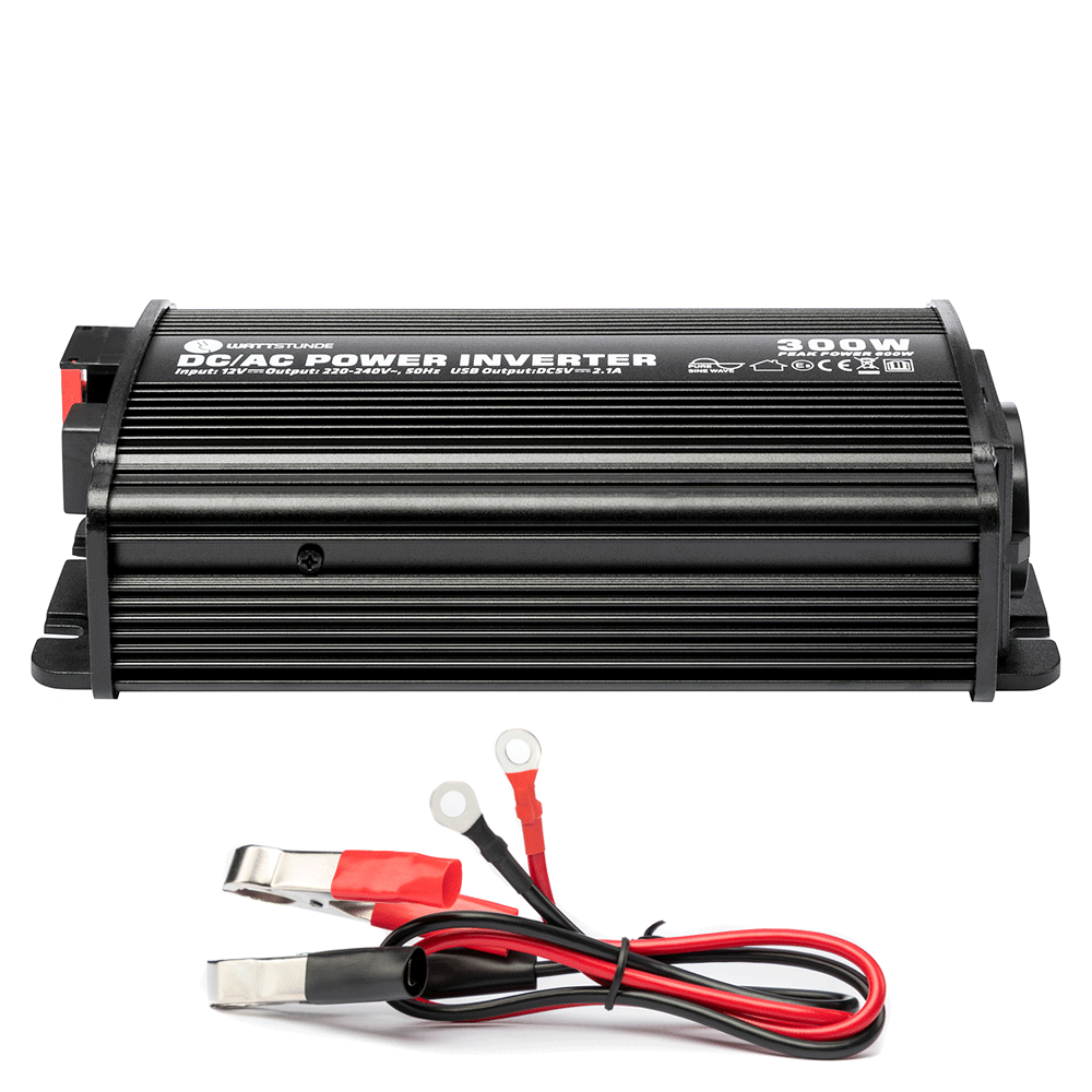 WATTSTUNDE® 300 W / 600 W 12 V Sine Wave Inverter WS12/300SI