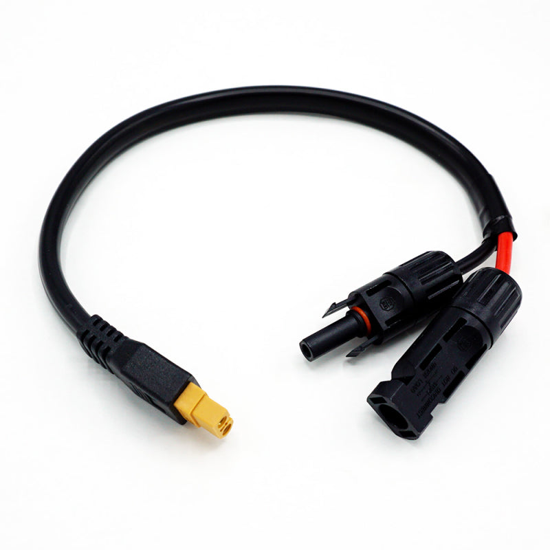 WATTSTUNDE® Adapterkabel (2 x) 4 mm² Typ-MC4/XT60 weiblich 3Pin 30 cm schwarz – Marine Infinite Shop (1/5)