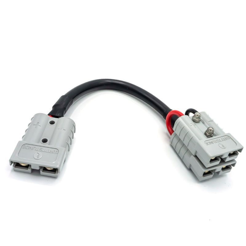 WATTSTUNDE® Adapterkabel (2x)4 mm² A50/2xA50 (Parallel) 20 cm schwarz – Marine Infinite Shop (1/4)