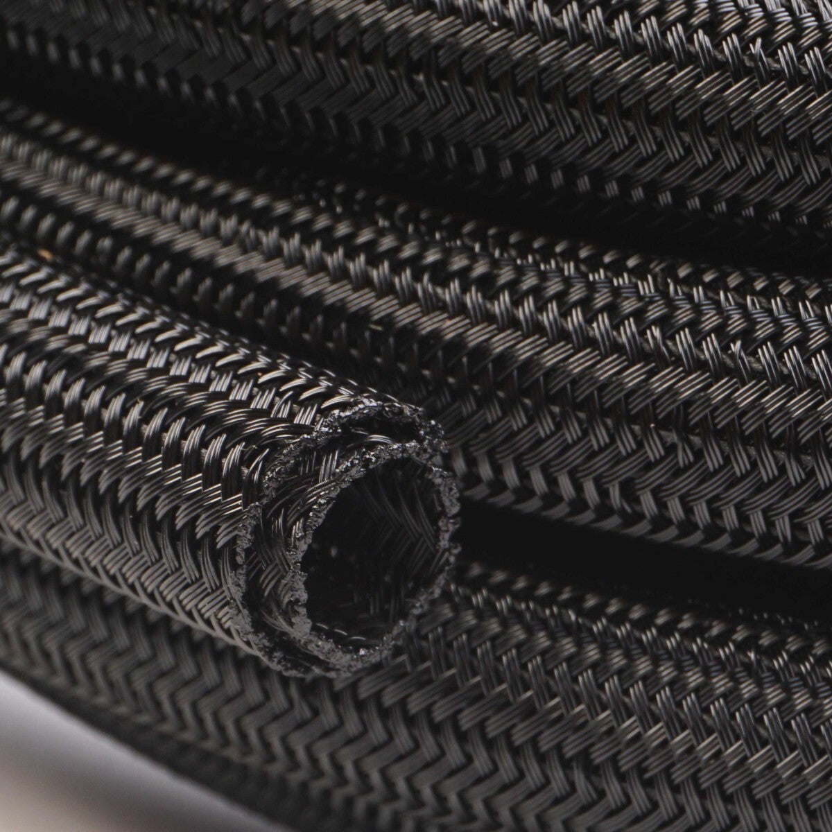 WATTSTUNDE® Geflechtschlauch offen 13 mm 5 m schwarz