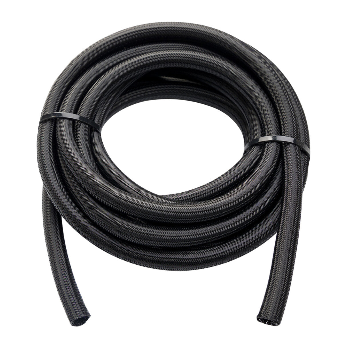 WATTSTUNDE® Geflechtsschlauch offen 13 mm schwarz 5 Meter