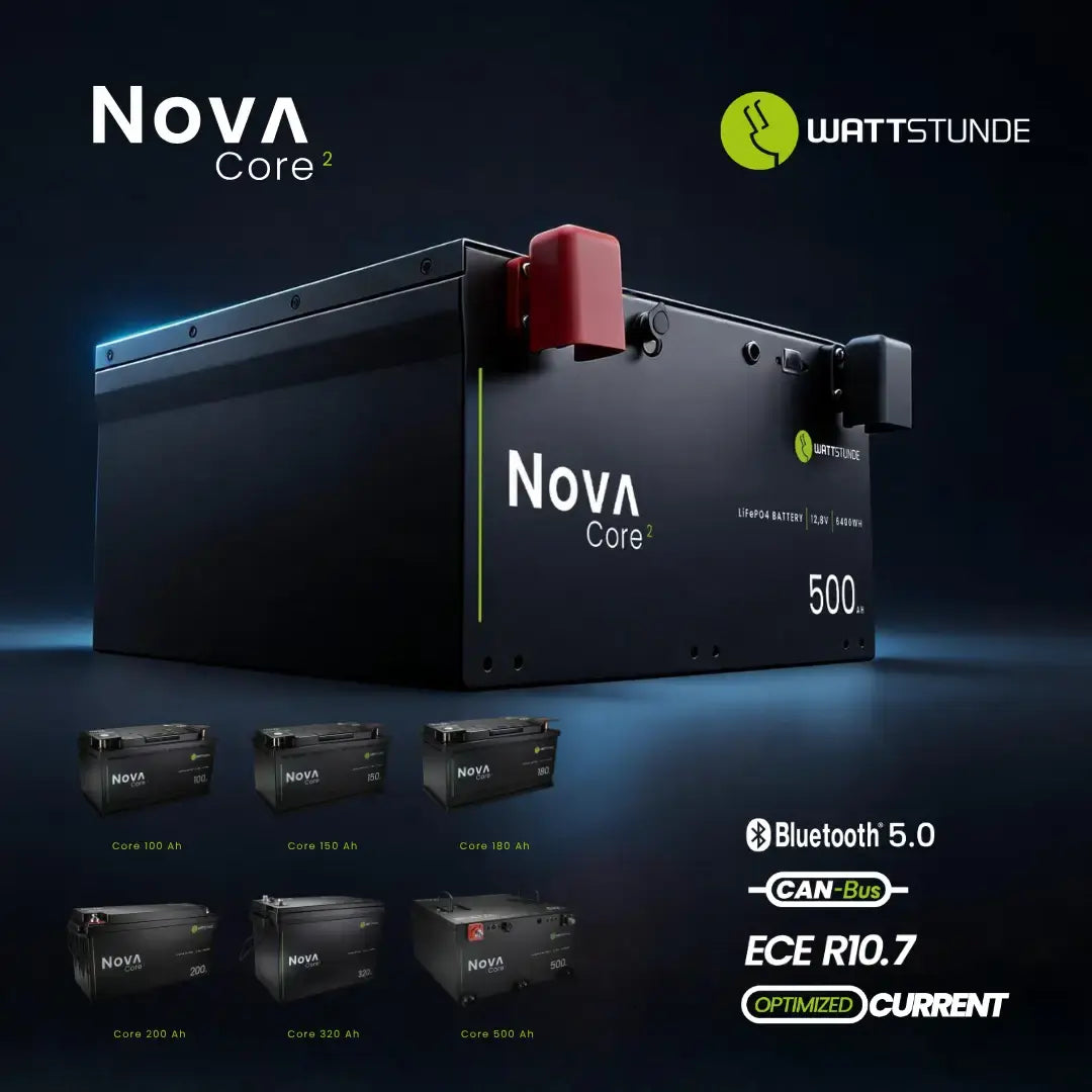 WATTSTUNDE® NOVA Core 2 100Ah Batterie LiFePO4