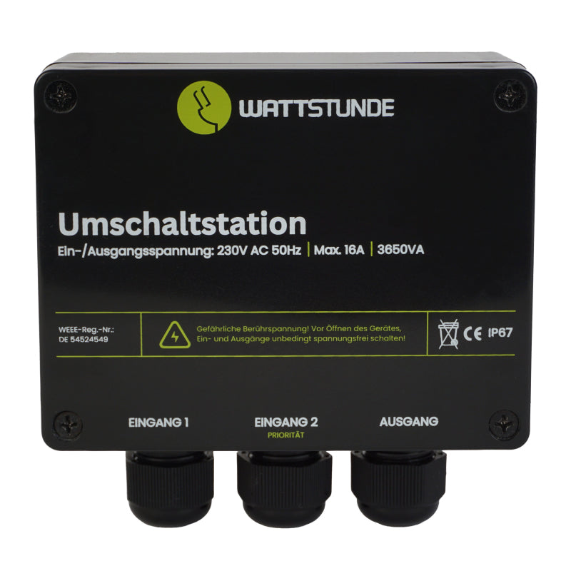 WATTSTUNDE® NVS Umschaltstation 16 A Netzvorrangschaltung – Marine Infinite Shop (1/4)