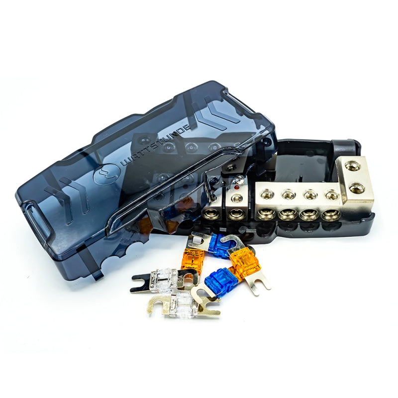 WATTSTUNDE® Plus Distributor 4 mit je 2 x 40A, 60A, 80A AFS Hochlastsicherungen – Marine Infinite Shop (4/5)