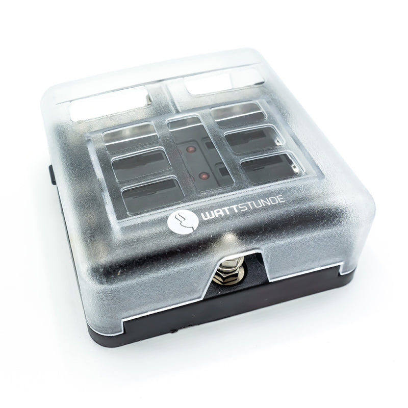 WATTSTUNDE® Plus Distributor 6 mit je 2 x 5 A, 10 A, 15 A, 20 A Flachsicherungen – Marine Infinite Shop (4/7)