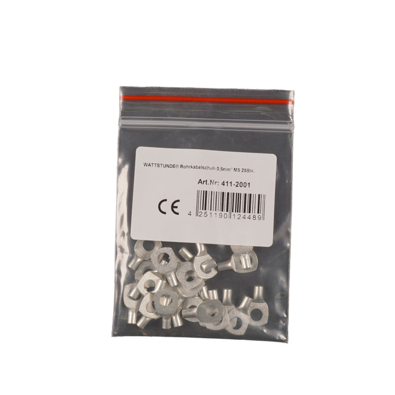 WATTSTUNDE® Rohrkabelschuh 0,5 mm² M5 25 Stk. – Marine Infinite Shop (1/2)