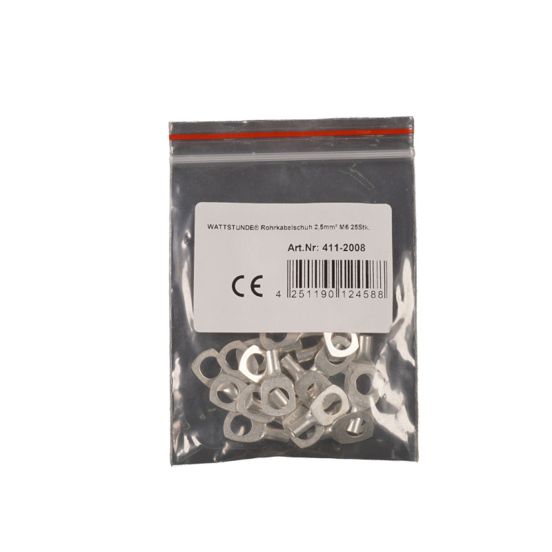 WATTSTUNDE® Rohrkabelschuh 2,5 mm² M6 25 Stk. – Marine Infinite Shop (1/2)