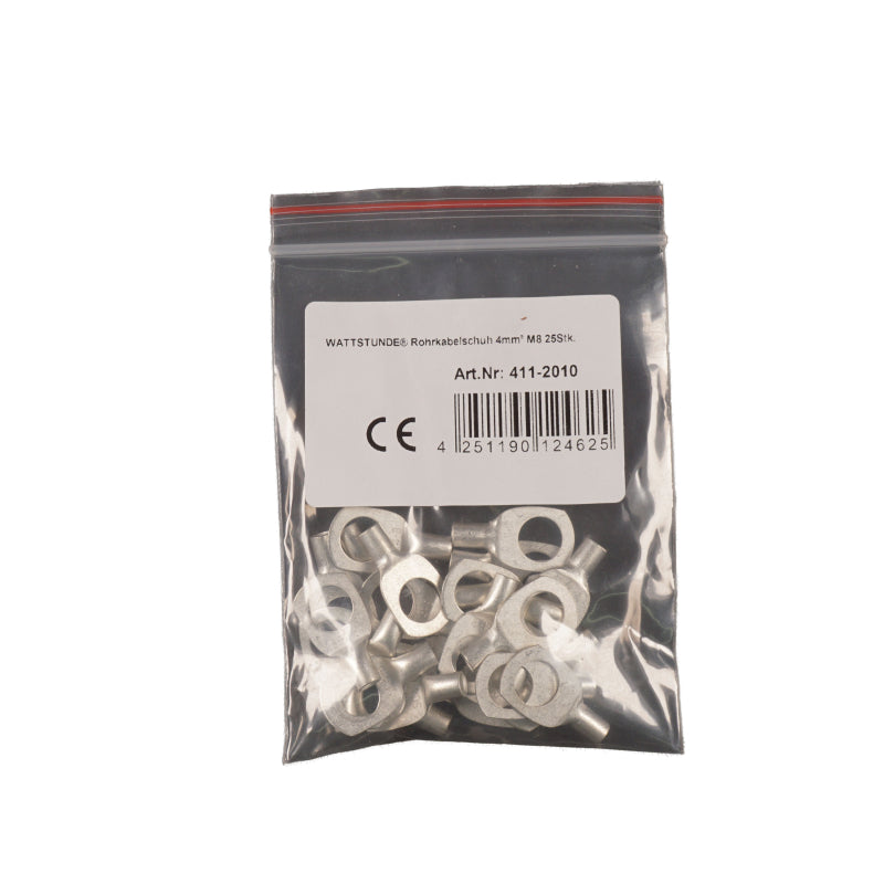 WATTSTUNDE® Rohrkabelschuh 4 mm² M8 25 Stk. – Marine Infinite Shop (1/2)