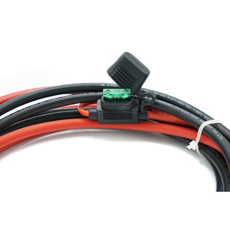 WATTSTUNDE® Sicherungskabel (mit Sicherung 30 A) 2 x 6 mm² M8/Aderendhülse 1,5 m rot/schwarz – Marine Infinite Shop (3/5)