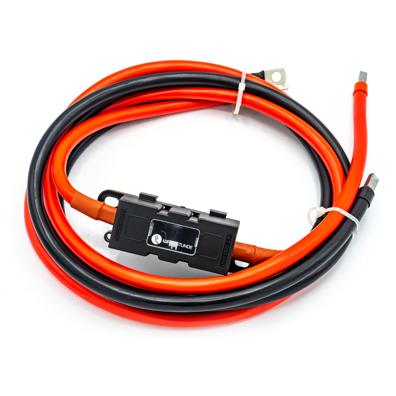 WATTSTUNDE® Sicherungskabel (mit Sicherungshalter) 2 x 35 mm² M8/Aderendhülse 2 m rot/schwarz – Marine Infinite Shop (1/5)