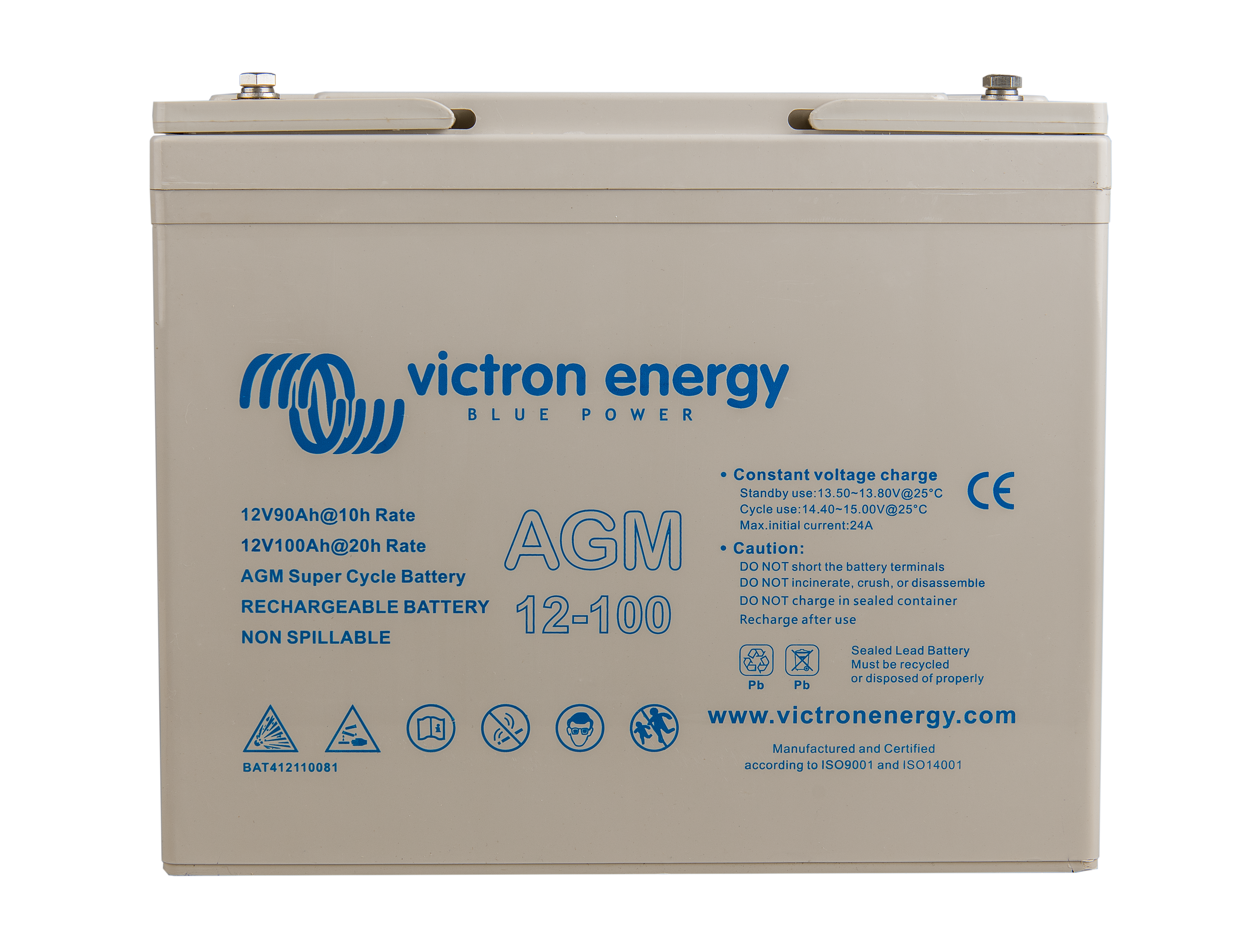 Victron 12V/90Ah Gel Deep Cycle Batt.