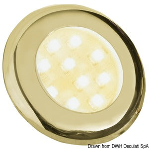 Batsystem LED-Einbauleuchte Nova 2 goldfarben – Marine Infinite Shop