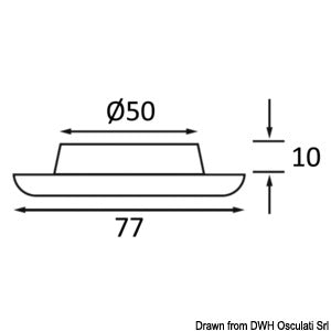 Batsystem LED-Einbauleuchte Nova 2 weiß m.Schalter – Marine Infinite Shop