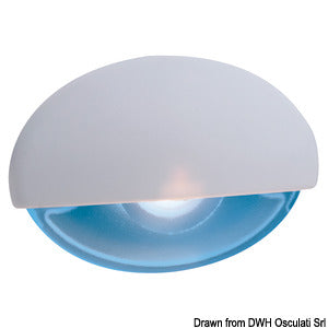 Steeplight weiße Orientierungsleuchte, LED blau – Marine Infinite Shop