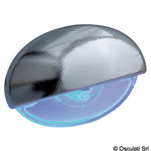 Steeplight verchrom Orientierungsleuchte, LED blau – Marine Infinite Shop