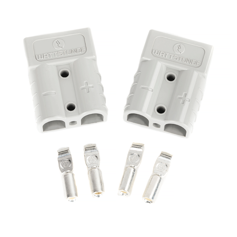 WATTSTUNDE® 2 x Anderson plug 50A and 4 x crimp contacts