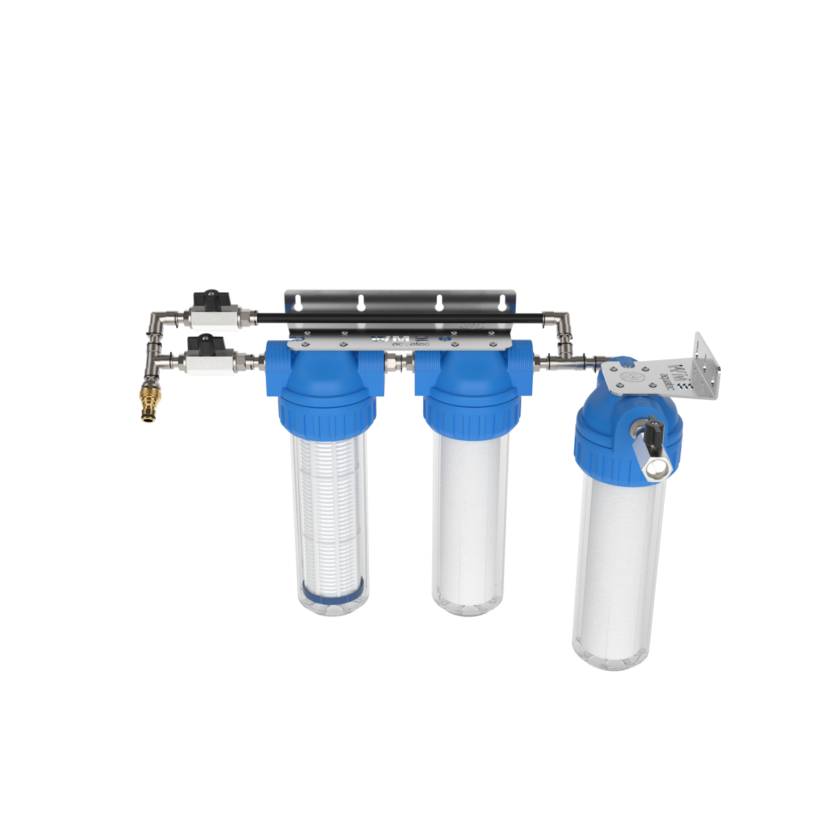 3-stufige Kaskadenfiltration mit Bypass (Größe M) 90° – Marine Infinite Shop