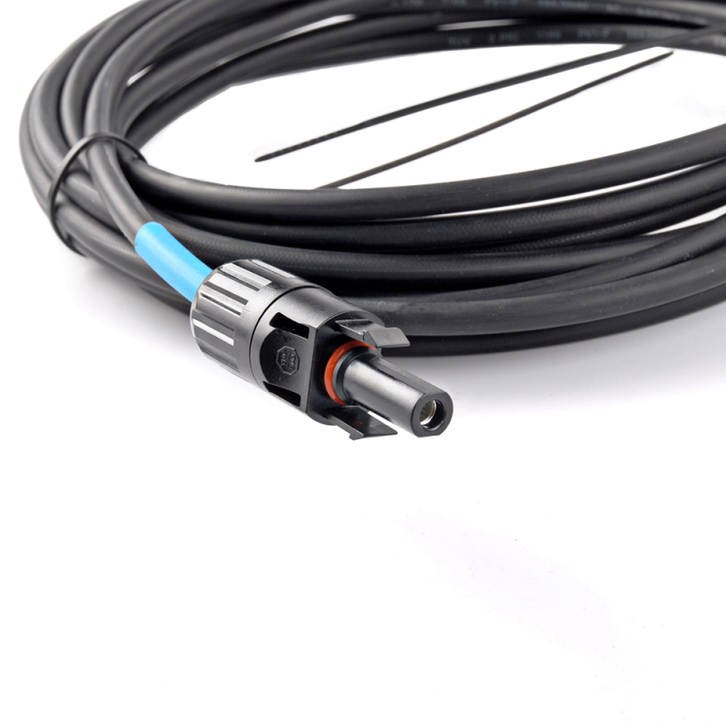 WATTSTUNDE® Solaranschlusskabel 2x6 mm² Typ-MC4/Aderendhülse 10 m schwarz