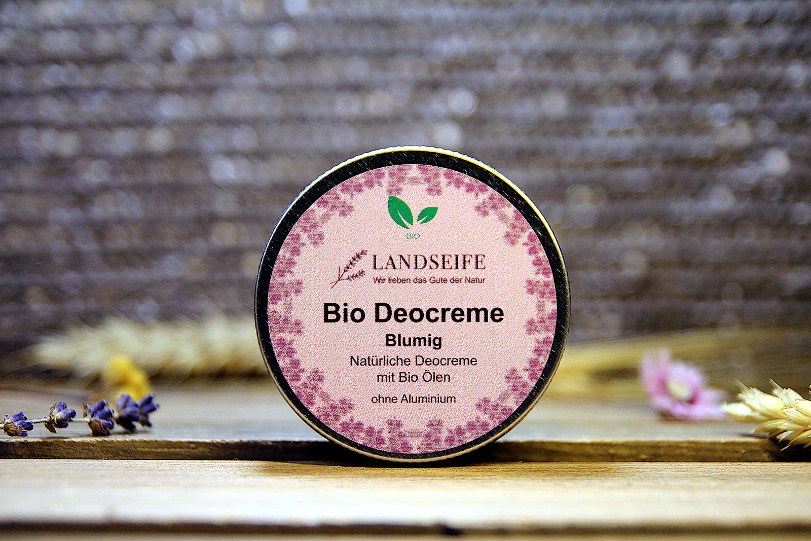 Bio Deocreme mit blumigem Duft