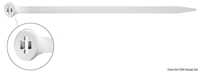 2-Lock Kabelbinder 3,5 mm x 290 mm Ø 2/80 mm AISI 316 Verschluss