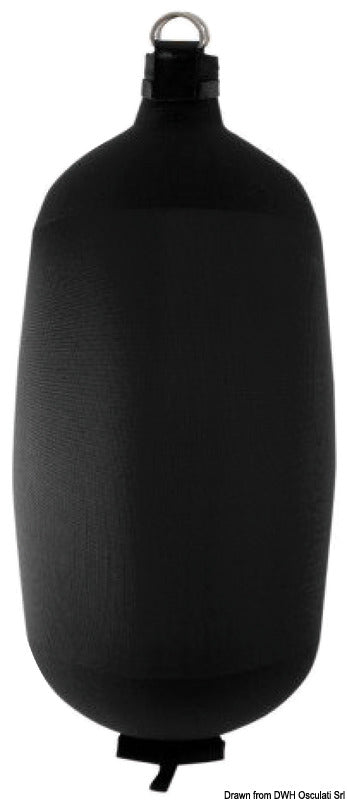 Fendertex Fender Gewebe aufblasbar C73 schwarz – Marine Infinite Shop (1/3)