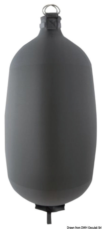 Fendertex Fender Gewebe aufblasbar C124 dunkelgrau – Marine Infinite Shop (1/3)
