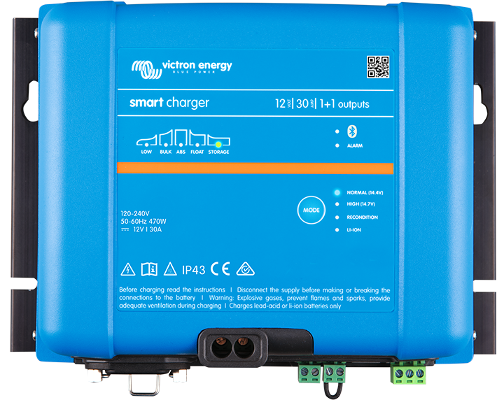 Victron Phoenix Smart IP43 Charger 12/30 (1+1) 120/240V