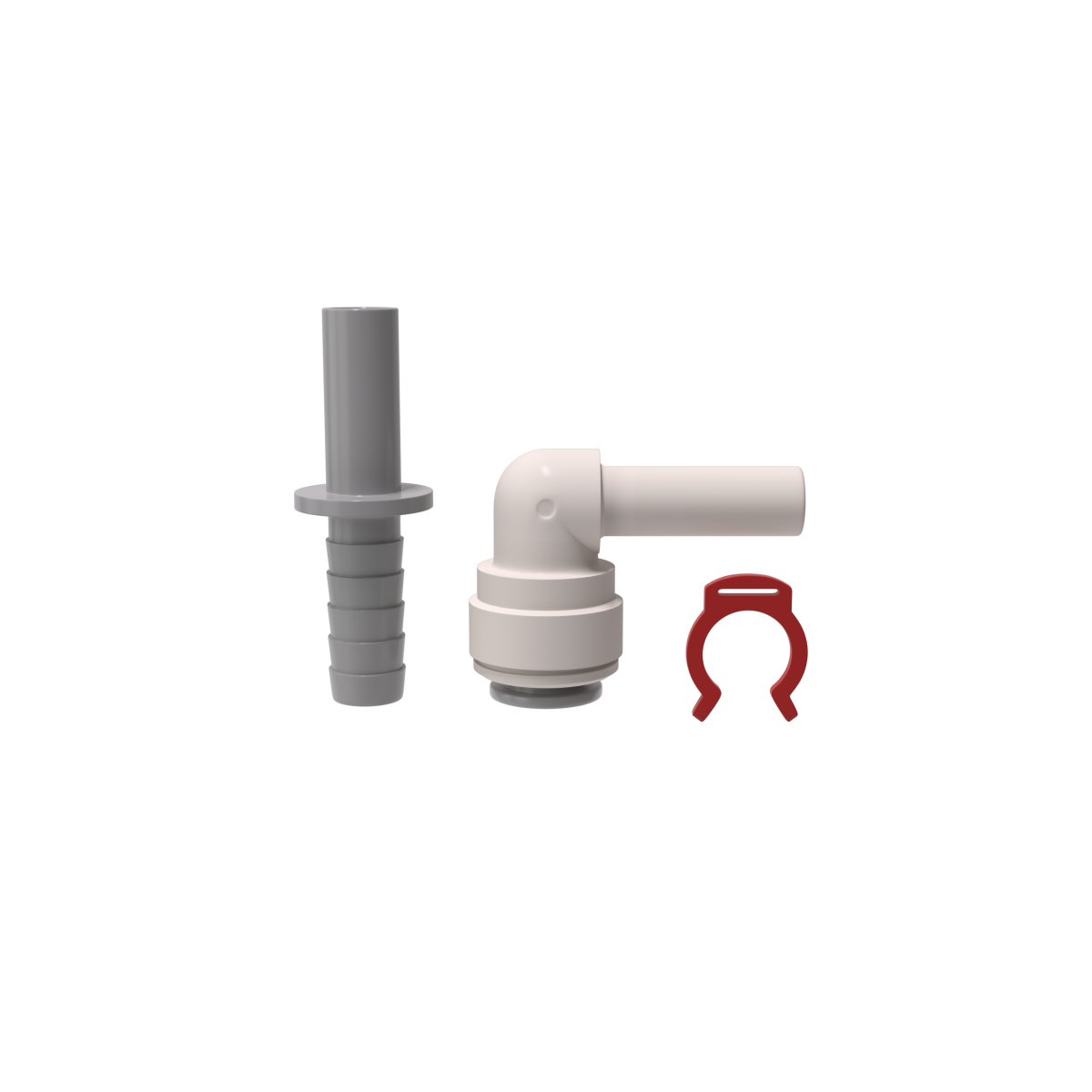 Anschluss 90° Einsteck-Schlauchtülle 10 mm für UV-C LED und OEM – Marine Infinite Shop