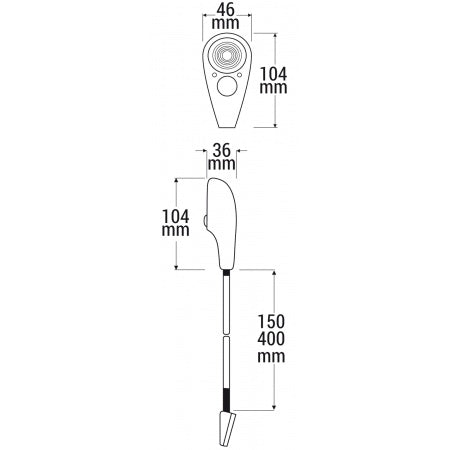 HELLA LED-Leseleuchte mit Schwanenhals Flexi-Spot 12/24V 400mm, weiß/rot – Marine Infinite Shop